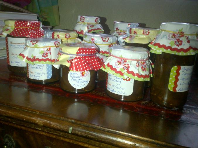 All finished and these will make a lovely stocking filler for Christmas along with any Jam you have made 
